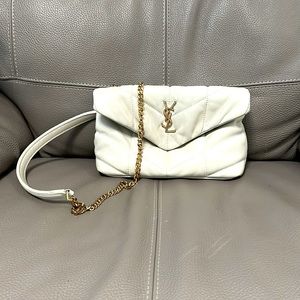 White YSL bag